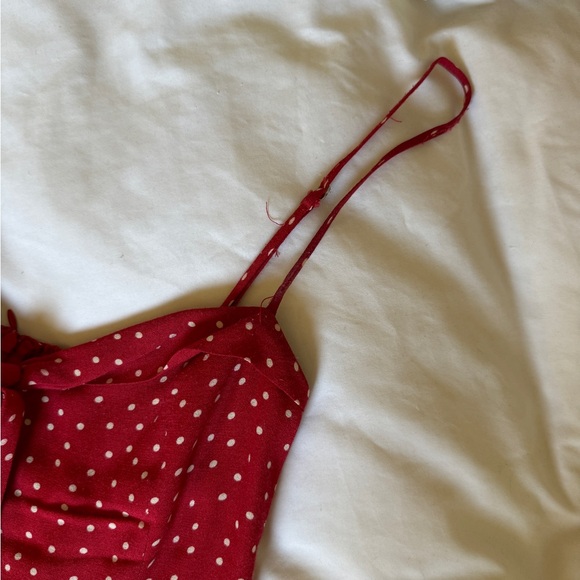 Reformation Red Polka Dot Dress - Picture 2 of 4
